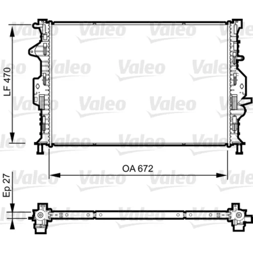 Chladič motora 735374 /VALEO/