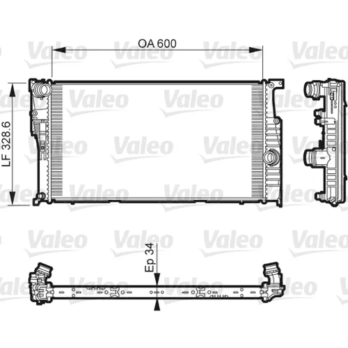 Chladič motora VALEO 735612