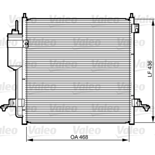 Kondenzátor klimatizácie VALEO 814214