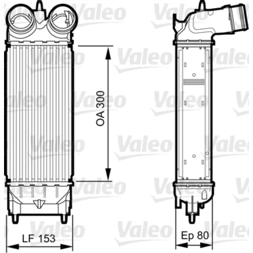 Chladič plniaceho vzduchu VALEO 818244