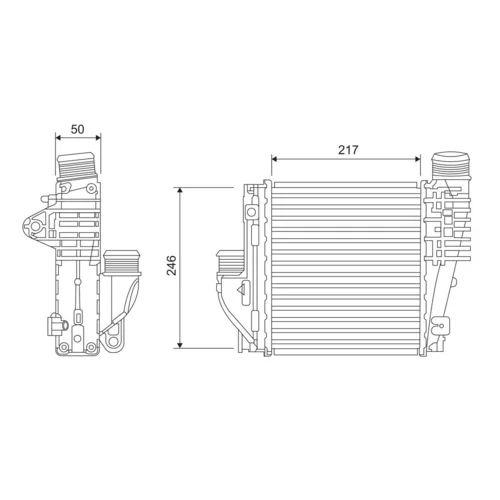 Chladič plniaceho vzduchu VALEO 818290