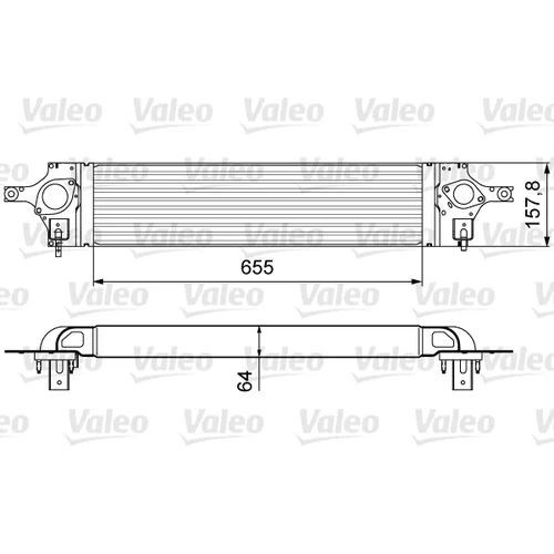 Chladič plniaceho vzduchu 818358 /VALEO/