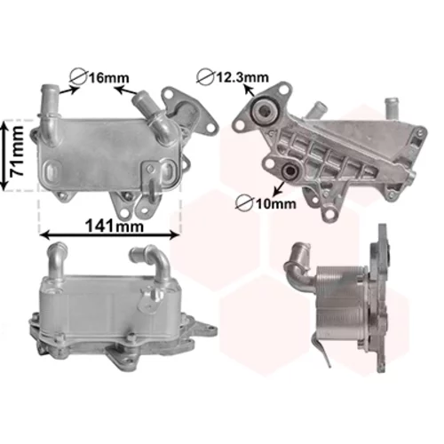 Chladič oleja automatickej prevodovky VAN WEZEL 58013705