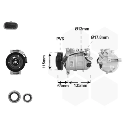 Kompresor klimatizácie VAN WEZEL 3001K722