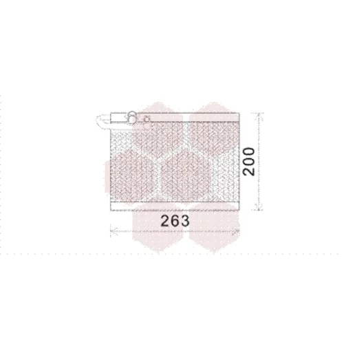 Výparník klimatizácie VAN WEZEL 4000V351