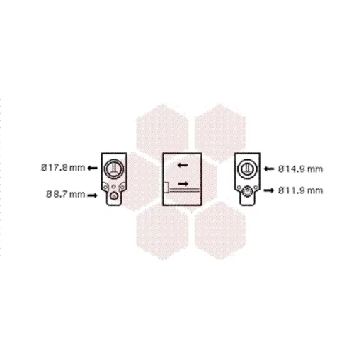 Expanzný ventil klimatizácie VAN WEZEL 43001336