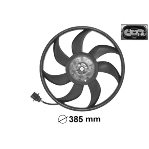 Ventilátor chladenia motora VAN WEZEL 5827745