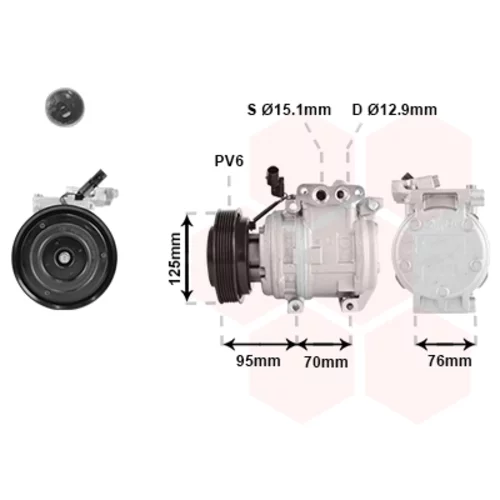 Kompresor klimatizácie VAN WEZEL 8301K716