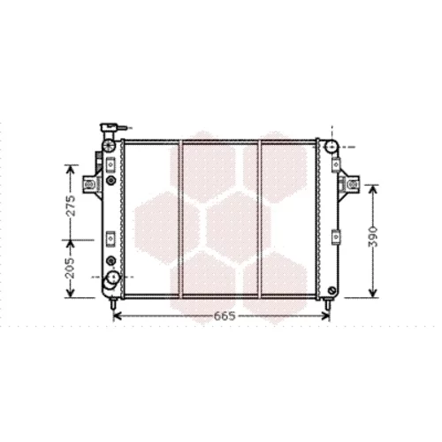 Chladič motora VAN WEZEL 21002017