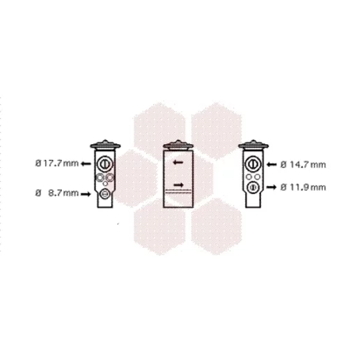 Expanzný ventil klimatizácie VAN WEZEL 40001349