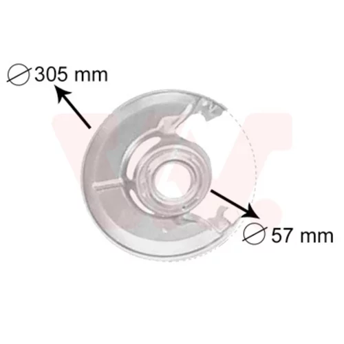Ochranný plech proti rozstreku, Brzdový kotúč VAN WEZEL 3010371