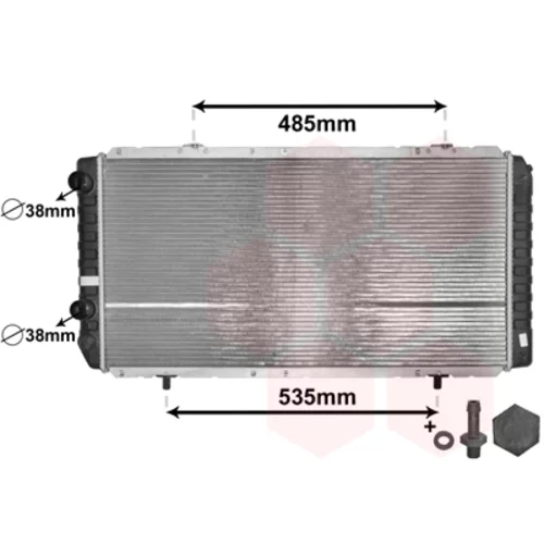 Chladič motora VAN WEZEL 40002268