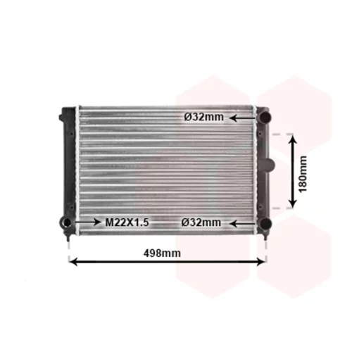 Chladič motora VAN WEZEL 58002070