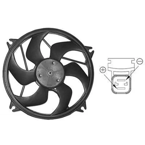 Ventilátor chladenia motora VAN WEZEL 0904746