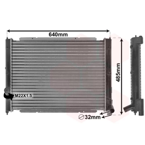 Chladič motora VAN WEZEL 58002034