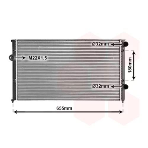 Chladič motora VAN WEZEL 58002102