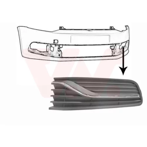 Vetracia mriežka v nárazníku VAN WEZEL 5814591