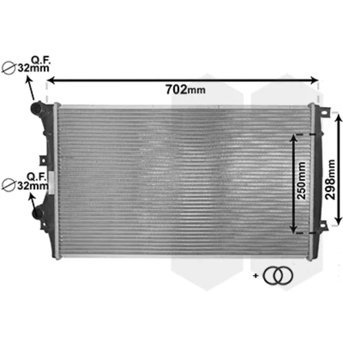 Chladič motora VAN WEZEL 58002206