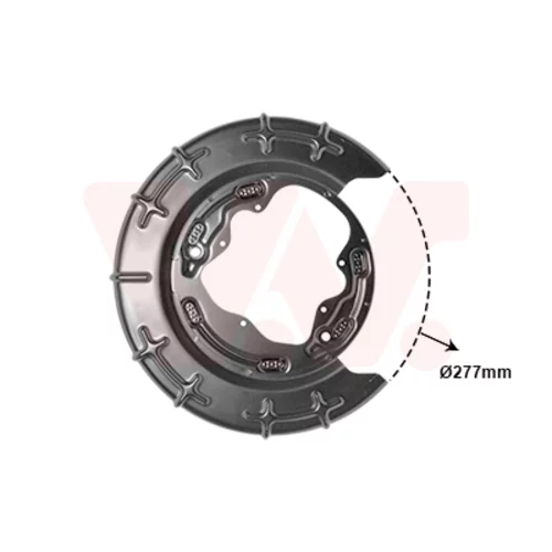 Ochranný plech proti rozstreku, Brzdový kotúč VAN WEZEL 8207374