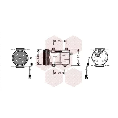 Kompresor klimatizácie VAN WEZEL 1800K277