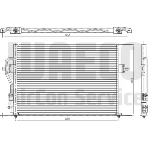 Kondenzátor klimatizácie WAECO 8880400068 - obr. 1