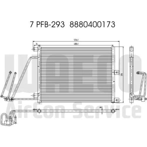 Kondenzátor klimatizácie WAECO 8880400173 - obr. 1