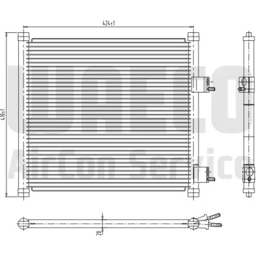 Kondenzátor klimatizácie WAECO 8880400169 - obr. 1
