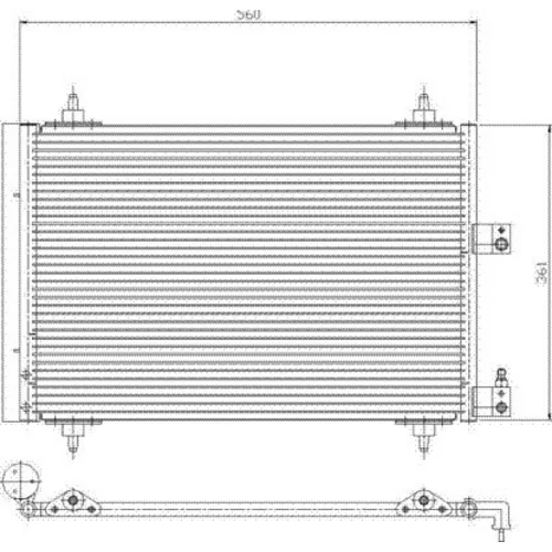 Kondenzátor klimatizácie WAECO 8880400300 - obr. 1