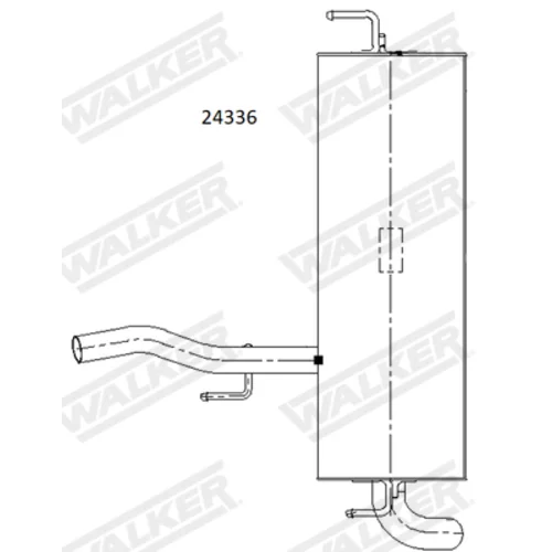 Koncový tlmič výfuku WALKER 24336 - obr. 2