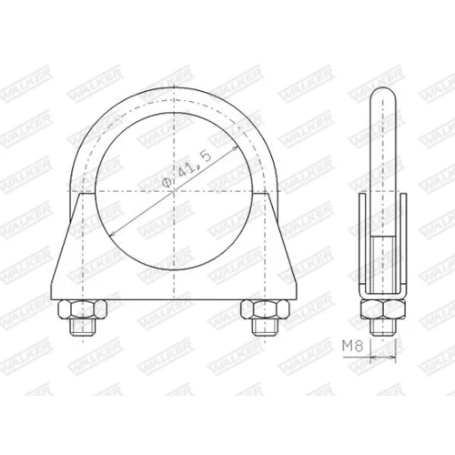 Svorka výfukového systému 82306 /WALKER/ - obr. 5