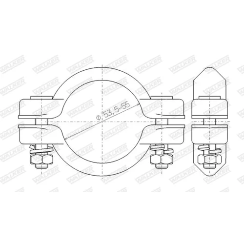 Svorka výfukového systému 82487 /WALKER/ - obr. 4