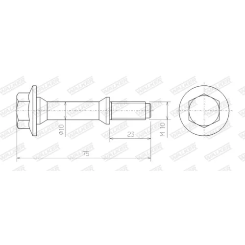 Skrutka pre výfukový systém WALKER 83170 - obr. 8