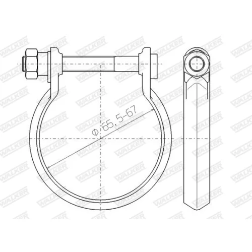 Svorka výfukového systému 80439 /WALKER/ - obr. 8