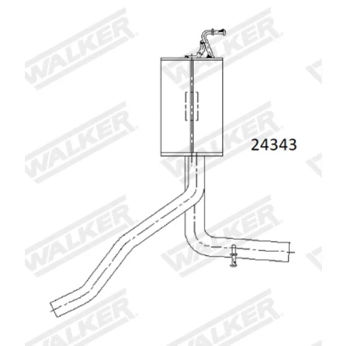 Koncový tlmič výfuku WALKER 24343