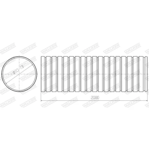 Vlnovec výfukového potrubia WALKER 09896