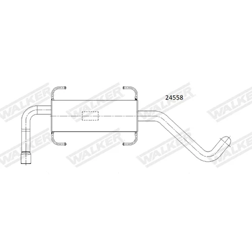 Koncový tlmič výfuku WALKER 24558
