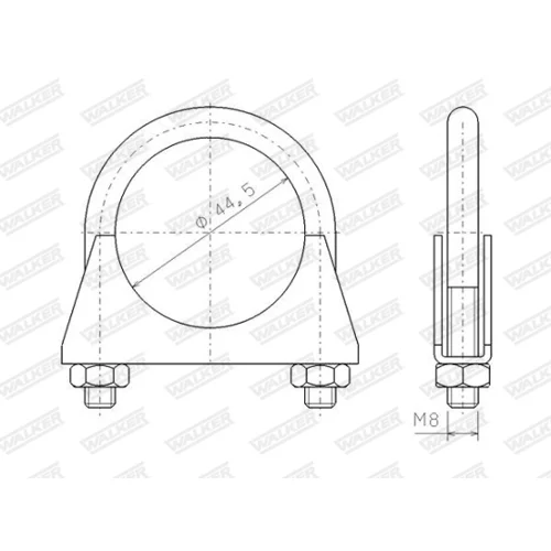 Svorka výfukového systému 82307 /WALKER/ - obr. 8