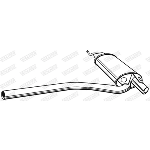 Stredný tlmič výfuku WALKER 21190
