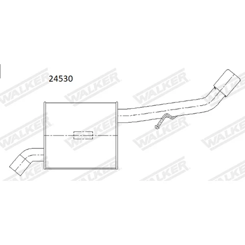Koncový tlmič výfuku WALKER 24530