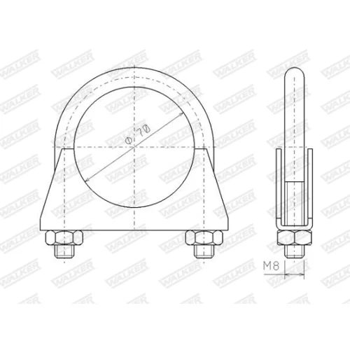 Svorka výfukového systému 82315 /WALKER/ - obr. 5