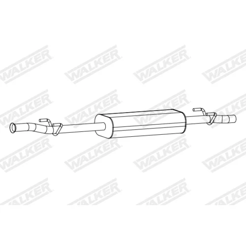 Stredný tlmič výfuku WALKER 24540 - obr. 4