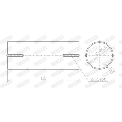 Spojka trubiek výfukového systému WALKER 82463