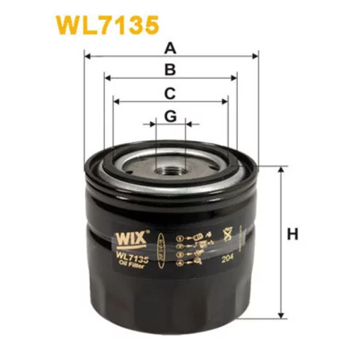 Olejový filter WIX FILTERS WL7135