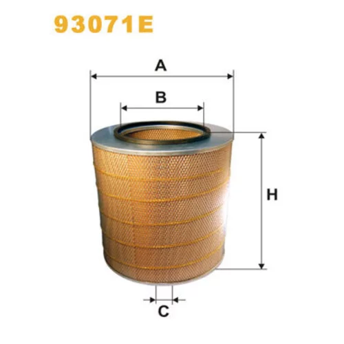 Vzduchový filter WIX FILTERS 93071E