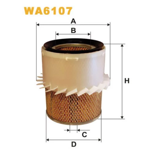 Vzduchový filter WIX FILTERS WA6107