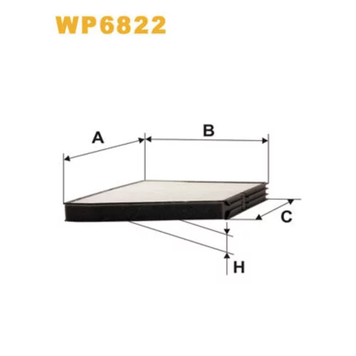 Filter vnútorného priestoru WIX FILTERS WP6822 - obr. 1