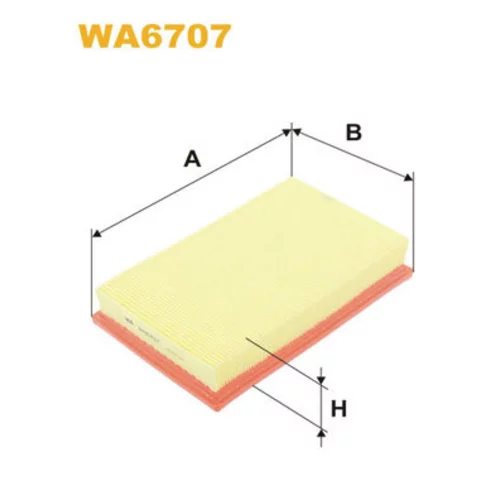 Vzduchový filter WIX FILTERS WA6707