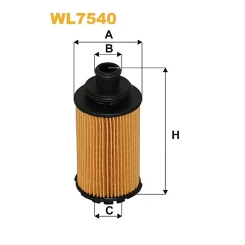 Olejový filter WIX FILTERS WL7540