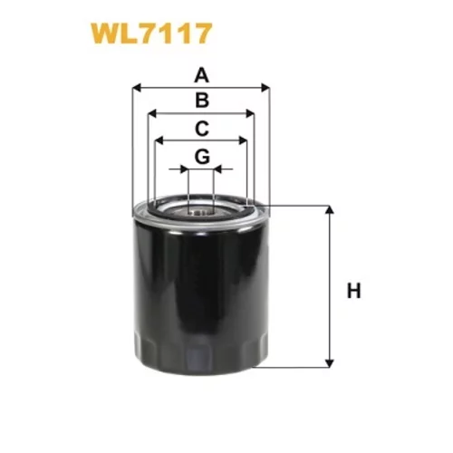 Olejový filter WIX FILTERS WL7117