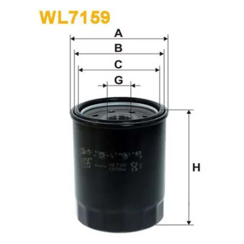 Olejový filter WIX FILTERS WL7159